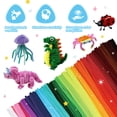 thumbnail image 2 of POMBUDS 1200pcs Pipe Cleaners for Crafts – 24 Assorted Colors Chenille Stem Fuzzy Sticks, 12in DIY Art Supplies for Kids and Adults, 2 of 9