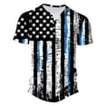 thumbnail image 5 of IROINNID Big and Tall T Shirts for Men, Indenpence Day Lightweight Thin Basic V-Neck Botton Festive Printed Summer Blouses for Men, 5 of 5