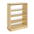 thumbnail image 1 of Rev-A-Shelf 432-BF-9C 9-Inch Base Cabinet Filler Pullout Kitchen Wooden Spice Rack Holder Shelves for Storage Organization, 1 of 5