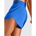 thumbnail image 5 of Shorts CRZ YOGA de Cintura Alta con Corte Lateral de 7.5 cm y Malla Azul L, 5 of 5
