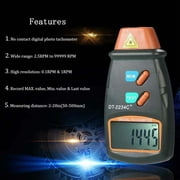 Professional Digital Laser Photo Tachometer Non Contact RPM Tach