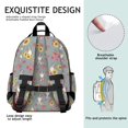 thumbnail image 5 of Australian Shepherd and Floral Cute School Backpack Bag for School with Padded Back and Adjustable Shoulder Straps 15.25"x11.5"x5.25", 5 of 5