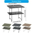 thumbnail image 5 of JZROCKER Double Layer Aluminum Top Light Weight Outdoor Picnics Desk Folding Camp Table, 5 of 17