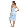 thumbnail image 6 of WBQ Maternity Women's Button Nursing Nightgown Breastfeeding Full Slips Sleepwear Blue S-3XL, 6 of 7