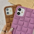 thumbnail image 2 of Compatible iPhone 11 Case, Cute 3D Plaid Desgin Case Soft TPU Full Protection Shockproof Case for Women Grils (Purple), 2 of 12