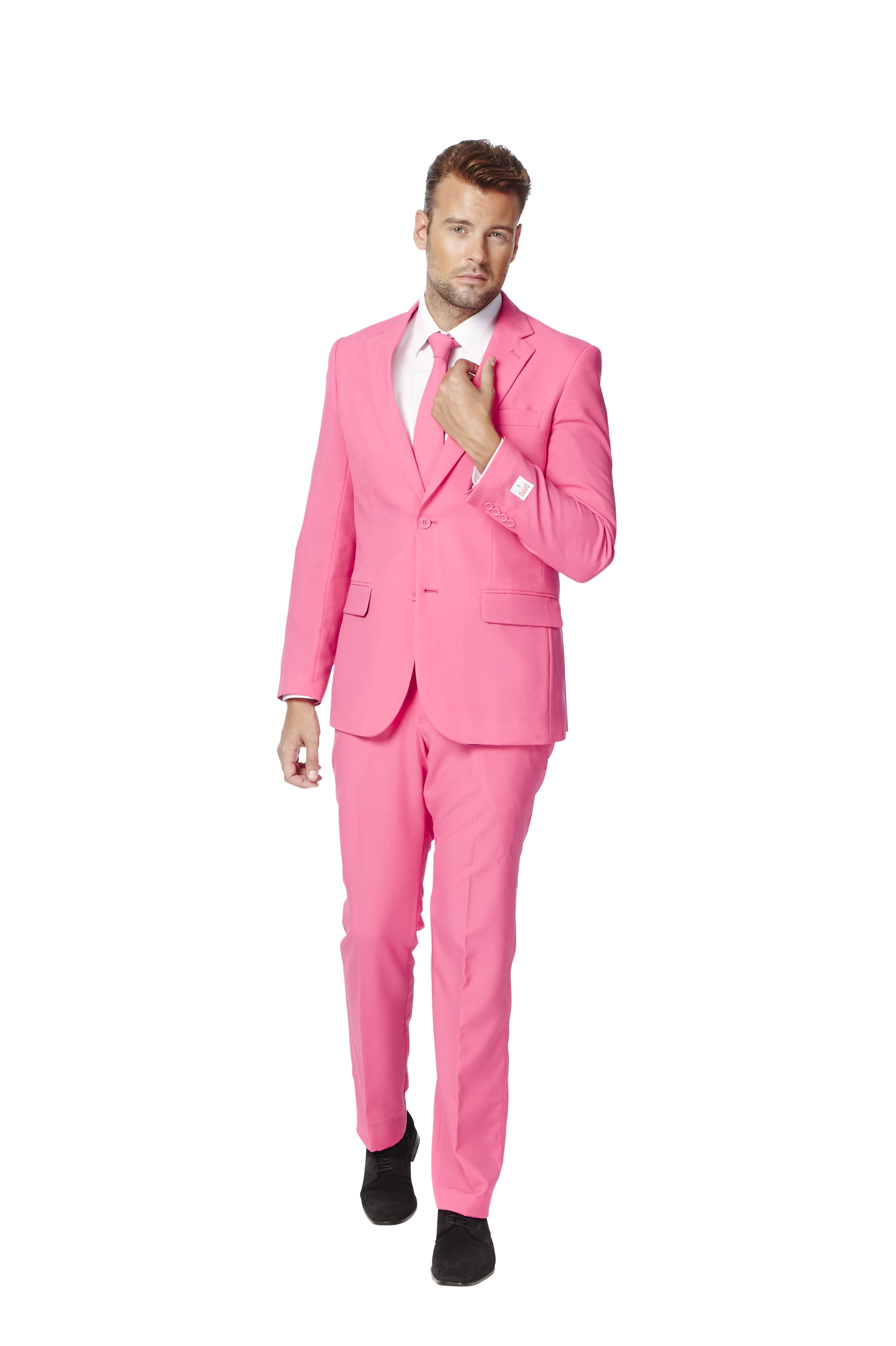 Includes Pants Jacket And Tie Abito da uomo Uomo OppoSuits Solid Color Party Suits For Men Mr Pink Full Suit