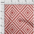 thumbnail image 2 of oneOone Georgette Viscose Pink Fabric Geometric Craft Projects Decor Fabric Printed By The Yard 42 Inch Wide, 2 of 4