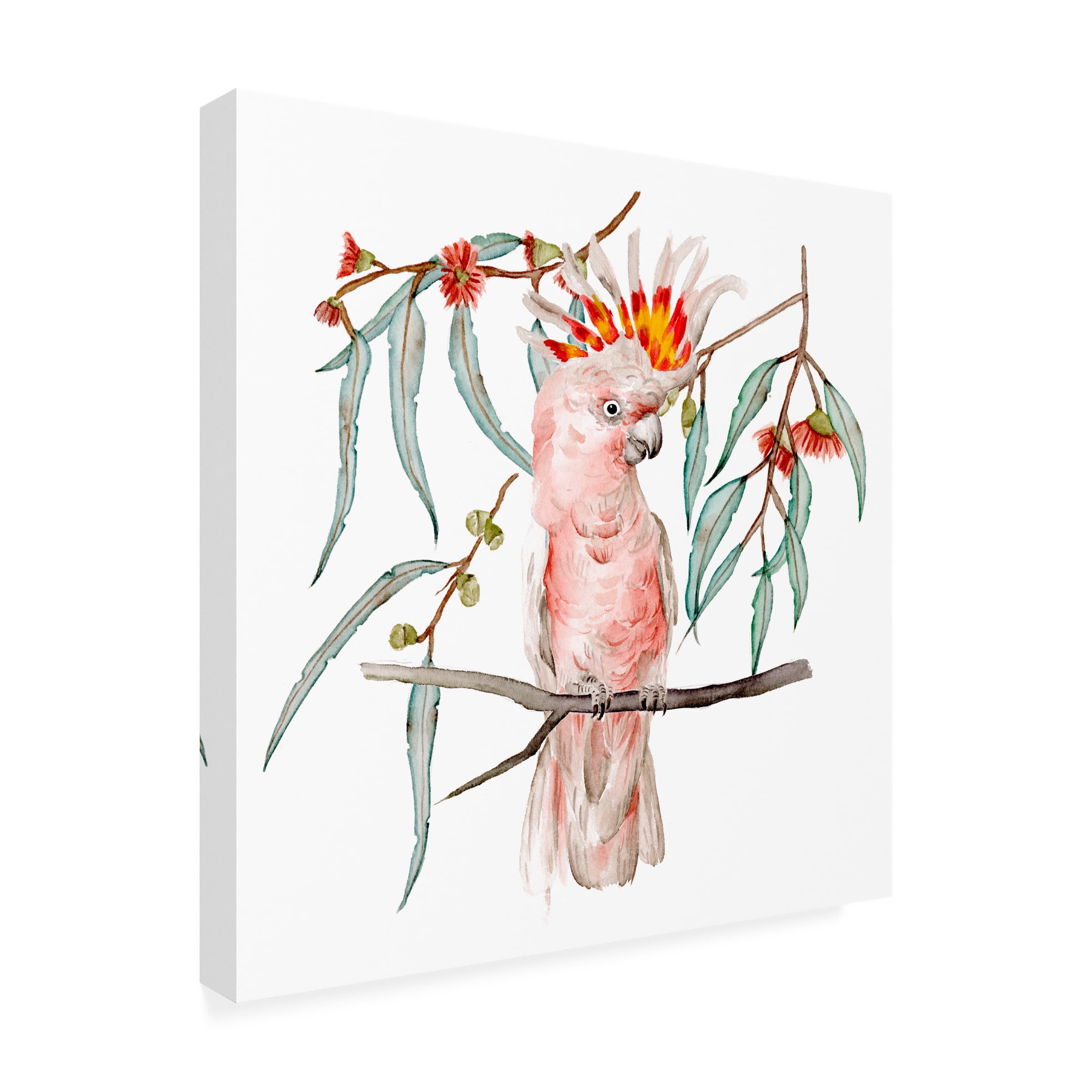 Melissa Wang 'Pink Cockatoo II' Canvas Art