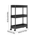 thumbnail image 4 of Msgweeeg Corner Shelves Corner Shelf Stand Three Layer Movable Crevice Storage Rack Multi-layer Pulley Storage Rack Thick Plastic Suitable for Bathroom and Kitchen Crevices for Bedroom Decoration, 4 of 7