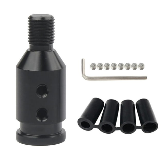 Adaptador De Perilla De Cambio De Aluminio Para Manetas De Cambio Sin Rosca / Mini 12x1.25mm Negro Zulema adaptador de palanca de cambios