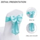thumbnail image 4 of Elegantes fajas/lazos de satén para sillas de boda o fiesta - Faja con lazo de doble capa para atar en la parte posterior - 10 piezas, 4 of 6