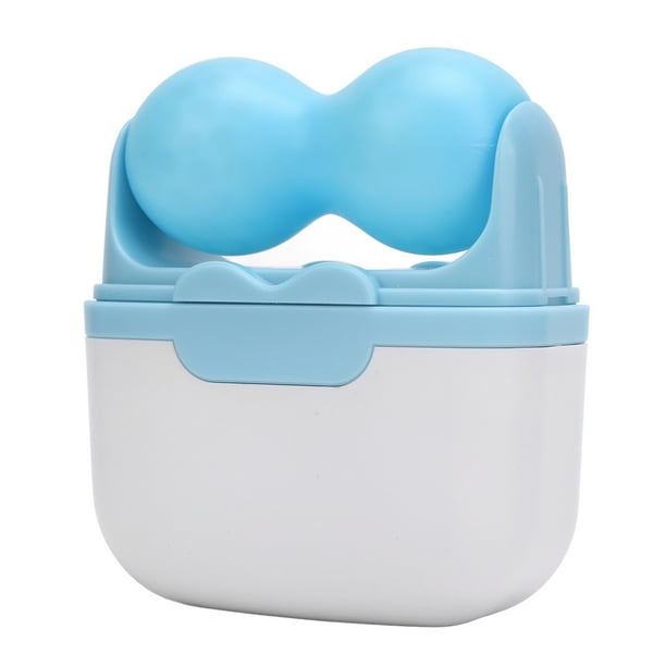 Rodillo De Hielo Facial En Forma De V, Masajeador De Doble Extremo Con Caja De Almacenamiento Para Aliviar La Hinchazón, Apto Para Viajes, Enfriar En El Refrigerador Para El