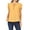 Mustard, variant on Women's Casual Petal Sleeve Blouse with Ribbon Tie and Keyhole Neckline