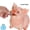 L, variant on MAICHUNNN Small Pig Piggy Bank, Resin Coin Bank with Back Head Coin Slot, Shatterproof Saving Box for Home & Gift