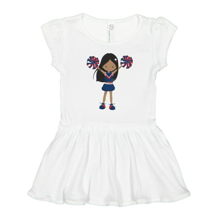 

Inktastic African American Girl Cheerleaders Cheerleading Gift Toddler Girl Dress