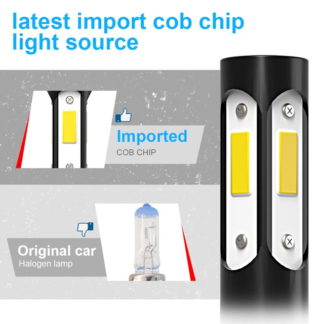 Bombilla de luz antiniebla para coche K9 40W 6500K Lámpara antiniebla automática 6000LM H7 H8 H11 H4 (H8/H9/H11) Ndcxsfigh Accesorios para autos y motos