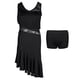thumbnail image 4 of Vestido de baile latino con borlas Yinane Disfraces de baile con pantalones cortos Negro L L, 4 of 8