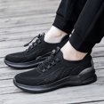 thumbnail image 2 of NOKIO Men's Running Sneakers Lightweight Tennis Athlet𝗂c Shoes Comfortable Knit Sport Shoes Breathable 𝖫a𝖼e Up Walking Shoes Soft Cushioning Trainers Shoes for Back to College, Summer and Autumn, 2 of 9