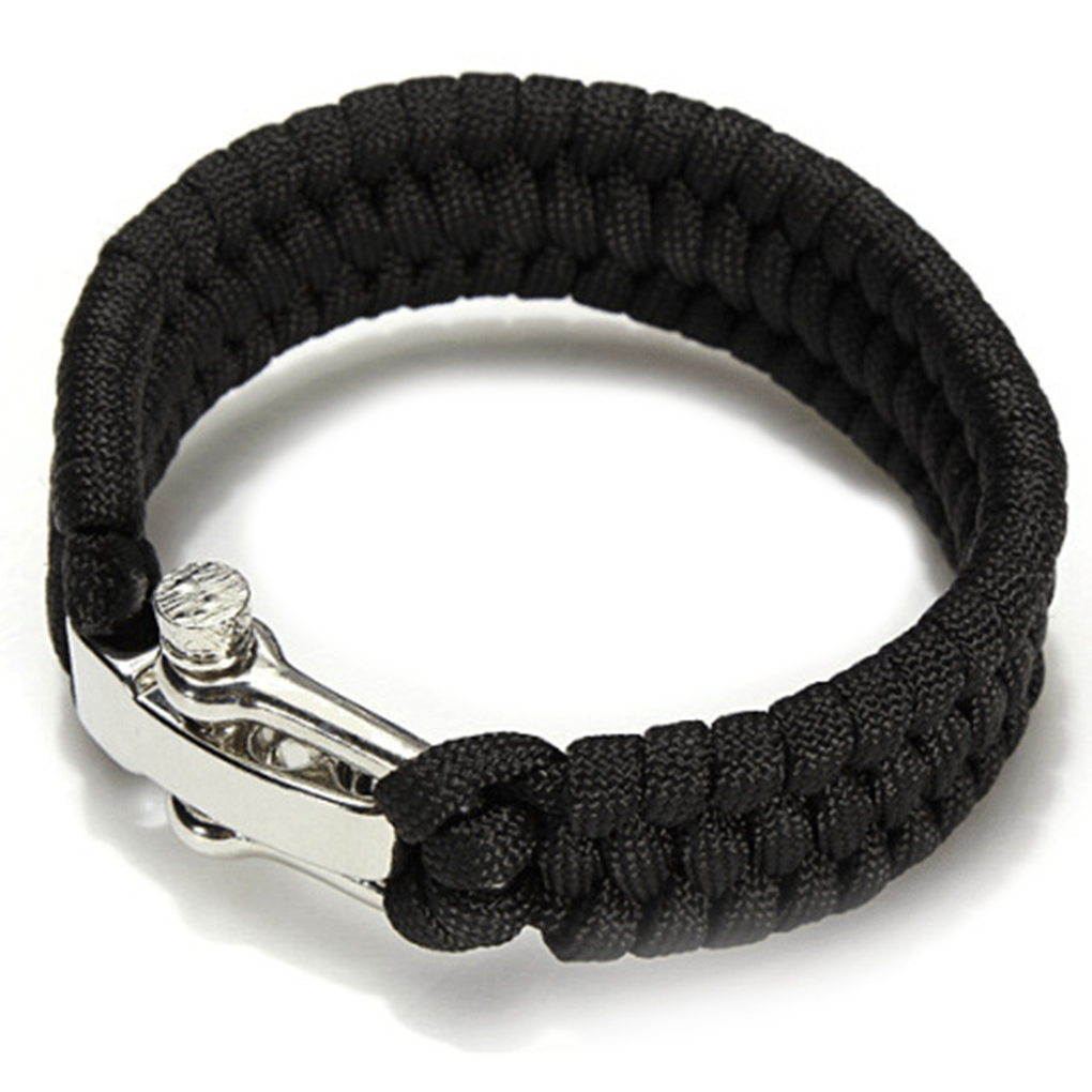 fashionhome Outdoor Emergency Gear Escape Survival Bracelet Umbrella