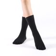 thumbnail image 1 of Everyday Cotton & Merino Melange: calcetines de 5 dedos cálidos y esponjosos de algodón y lana merino, talla: 35-38, color: negro (101), 1 of 3