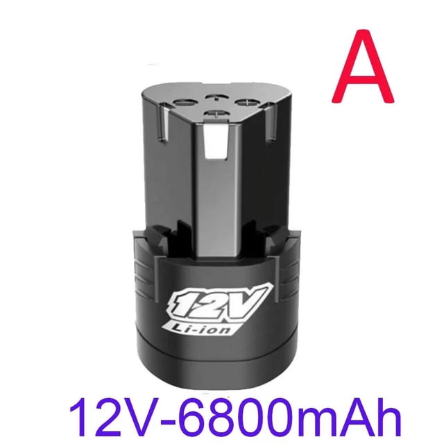 High Capacity 12V 6800mAh Universal Rechargeable Battery for Power Tools Electric Screwdriver Electric drill Li-ion Battery (1battery)