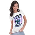 thumbnail image 3 of Urban Born In Royalty Masked Family Womens Slim Fit Graphic Tee Brisco Brands S, 3 of 5