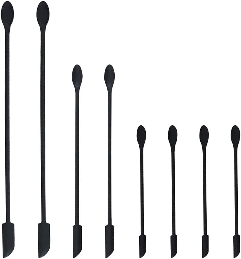 Metulip Last Drop Mini Spatula Set 8 PCS Silicone Tiny Makeup Spatulas