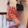 thumbnail image 3 of women's skirt style pleated skirt female sweet girl school plaid mini skirt., 3 of 11