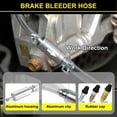 thumbnail image 3 of Brake Bleeder Hose - One Way Check Valve Tube Bleeding Tool Kit for Car Motorcycle Clutch, Universal Brake Fluid Bleeder Kit for Hydraulic Brake System, Soft Tube with Metal Clips, 3 of 8