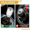 thumbnail image 6 of Unique Bargains 1 Set 6cm Shifter Knob - with 3 Adapter for 5 Speed Manual Vehicle - Aluminum Alloy Silver Tone Red, 6 of 7
