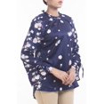 thumbnail image 1 of Women's Woven Fashion Top NAVY PRINTED, 1 of 3