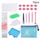 thumbnail image 1 of Juego de herramientas de pintura de cristal de color aleatorio, bolígrafo de pintura de cristal, bandeja de diamantes de imitación, kit de arcilla de bolígrafo de doble punta 70 unids/set Methold HA6056-00B, 1 of 6