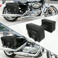 thumbnail image 2 of Unique Bargains Pair Motorcycle Saddlebag Side Tool Bags Luggage Bag Adjustable Buckles Black, 2 of 8