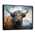 thumbnail image 2 of Designart "Painted Blue And Grey Yaks I" Yaks Floater Framed Wall Art Prints, 2 of 5