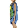 thumbnail image 4 of HAPPY BAY Women's Beachwear Summer Bikini Wraps Beach Wrap Swimwear Coverups Sarong Swim Cover up Skirt Bathing suit Swimsuit Pareo for Women One Size Blue, Hibiscus, 4 of 4