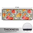 thumbnail image 5 of Kitchen Rugs Sets Of 2,Pioneer Flower Floral Print Pattern Anti Fatigue Kitchen Mat Rugs Non Slip Washable,Decorative Kitchen Floor Mats for Kitchen,Sink,Laundry,17"x47"+17"x47", 5 of 5