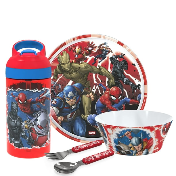 Juego de Vajilla Zak Designs Marvel Plato de 20 cm y Cuenco de 15 cm