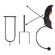 thumbnail image 2 of Escultura de Búho de la Césped de Metal, Escultura de Viento de Búho decorativa Instalación Fácil de Hierro A Prueba de ÓXido para Jardín para patio Trasero, 2 of 7