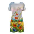 thumbnail image 4 of Vestido de verano para mujer, vestido informal con manga larga, vestido largo Fridja  qw1900, 4 of 6