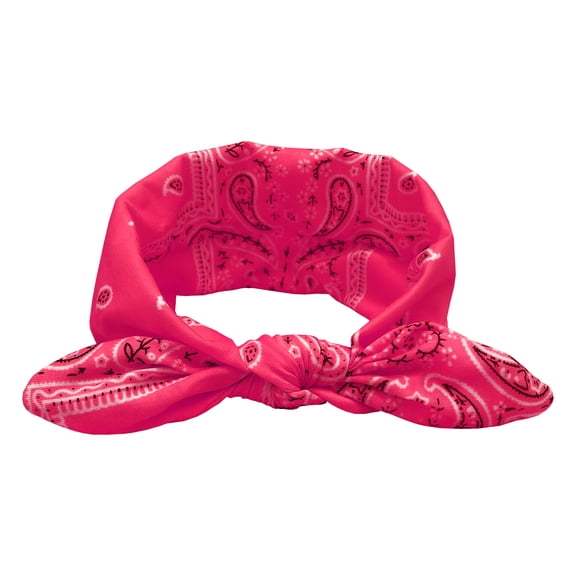 Yoyauz Amoeba Rabbit Ear Headband Stretch Cotton Knotted Cashew Flower Headband Sports Tie Headband