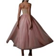 thumbnail image 4 of Moda Casual con cuello en V malla vestido de retazos sin mangas Camis mujeres vestido de mujer vestidos de noche Pompotops lopia1000852, 4 of 9
