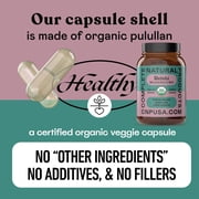 Complete Natural Products Organic Reishi Mushroom Capsules, 250mg, 100ct | Fruiting Body Extract | Plant-Based | Adaptogenic Support | Made in USA | Organic & Kosher Capsules