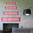 thumbnail image 2 of BREAST CANCER SURVIVOR Vintage Plastic Street Sign strong woman surgery scars warriors | Indoor/Outdoor |  18" Wide, 2 of 4