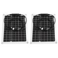thumbnail image 3 of Kit de panel solar flexible Panel de carga solar antirreflujo impermeable flexible de silicio monocristalino 2x15W, 3 of 9