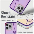 thumbnail image 3 of iPhone 14 Pro Max Bling Laser Case, Clear Mirror Phone Case with Love Pattern,Hard PC + Soft TPU Anti Scratch Shockproof Case Aesthetic Design for Women Girls Back Cover, Purple, 3 of 13