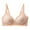 Beige, variant on Gibobby Deep V Wireless Bras for Women No Underwire Push Up Seamless Padded Comfort Bra Supportive Wirefree Bralette[Purple,XL]
