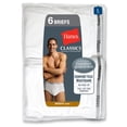 thumbnail image 2 of Men's Hanes 7764W6 Premium Cotton Full-Cut White Briefs - 6 Pack (White 2XL), 2 of 4