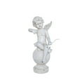 thumbnail image 1 of 21" Ange Chérubin avec Arc Extérieur Statue de Jardin, 1 of 2