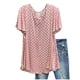thumbnail image 2 of Puntoco Mujeres Damas Casual Imprimir Manga Corta Jersey O-Cuello tops Camisas Blusa Puntoco Puntoco-4744, 2 of 6