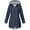 Navy, variant on WREESH Women's Waterproof Thermal Insulated Winter Jacket with Adjustable Hood, Lightweight Windproof Parka for Hiking Travel & Outdoor Activities
